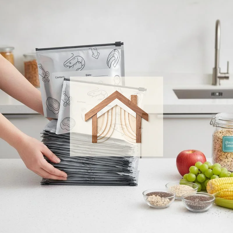 Food Storage Non Toxic - 30 stuks aluminiumfolie voedselzakken met ritssluiting,