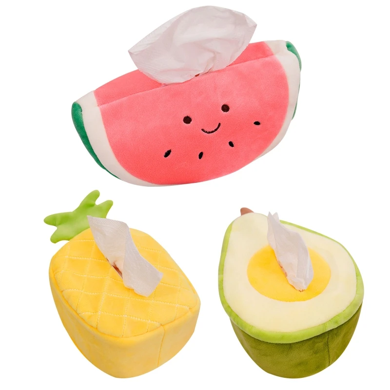 Tissue Holder Fruit Toy Storage Auto Interior Accessories Apply to All Car Portable Napkin Box Interior Decoration