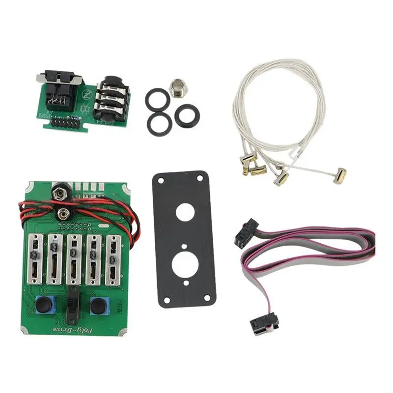 ABVE-5-Band EQ Acoustic Guitar Preamp Pickup System Active Passive Switchable Piezo For Enhanced Sound & Easy Installation