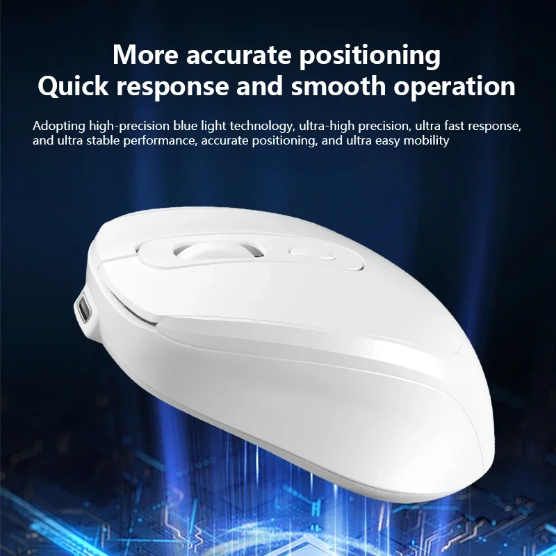 Xiaomi Wireless Mouse Dual-mode Rechargebale Rgb Light Weight Low Noise Button Seat Mouse Dpi Button Office Gaming Mouse