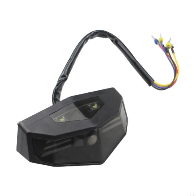 Versatile Motorcycle Tail Light Assembly with LED Turn & License Plate Motorcycle LED Rear Light set ABS R6FB