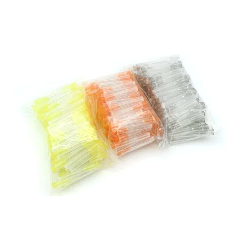 100 pcs Dental Endo Irrigation Needle Tip Endo Syringe Root Canal Washing Needle Tip 25G/27G/30G Side Port/Dual Vent/Half Cut