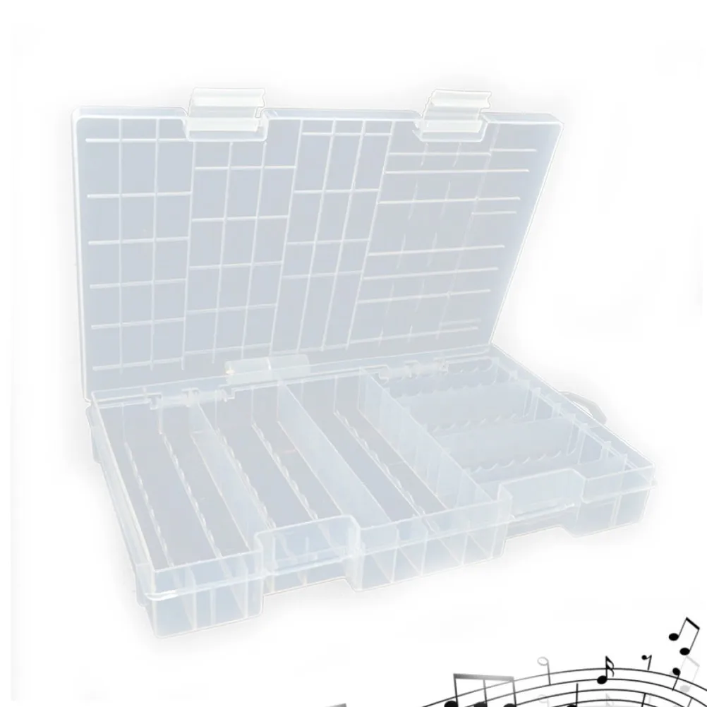 Battery Organizer Storage Case for Aa Aaa Batteries Double Layer Design Holds 60 Aa 4 Aaa Clear Leakproof Portable Eco Storage