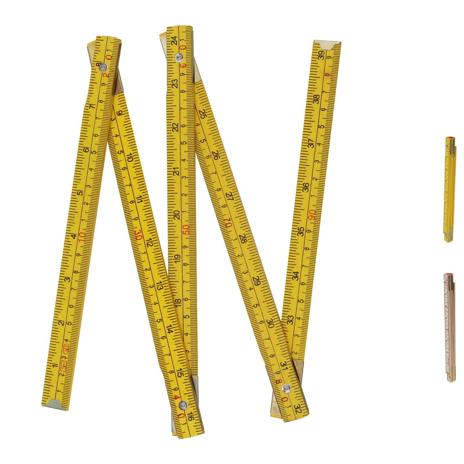 1M Wooden Foldable Ruler Metric Imperial Dual Scale Wood Folding Carpenter Ruler for Drawing Woodworking DIY Measuring Tool