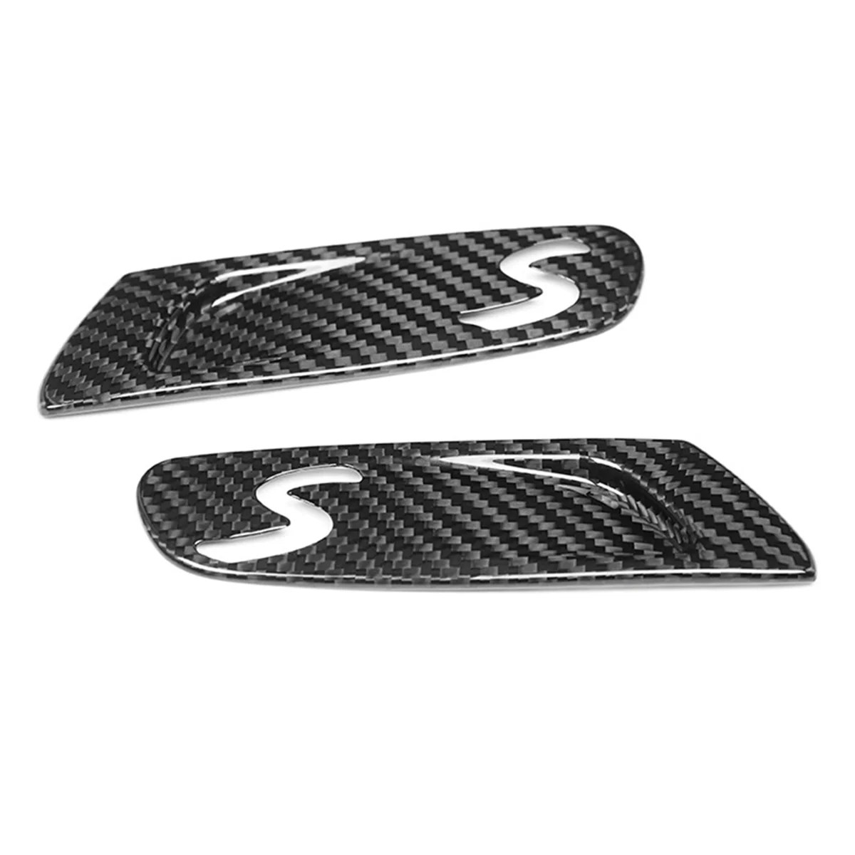 

Carbon Fiber Front Side Fender Sticker Turn Signal Light Cover Lamp Case for MINI F55 56 Cooper-S