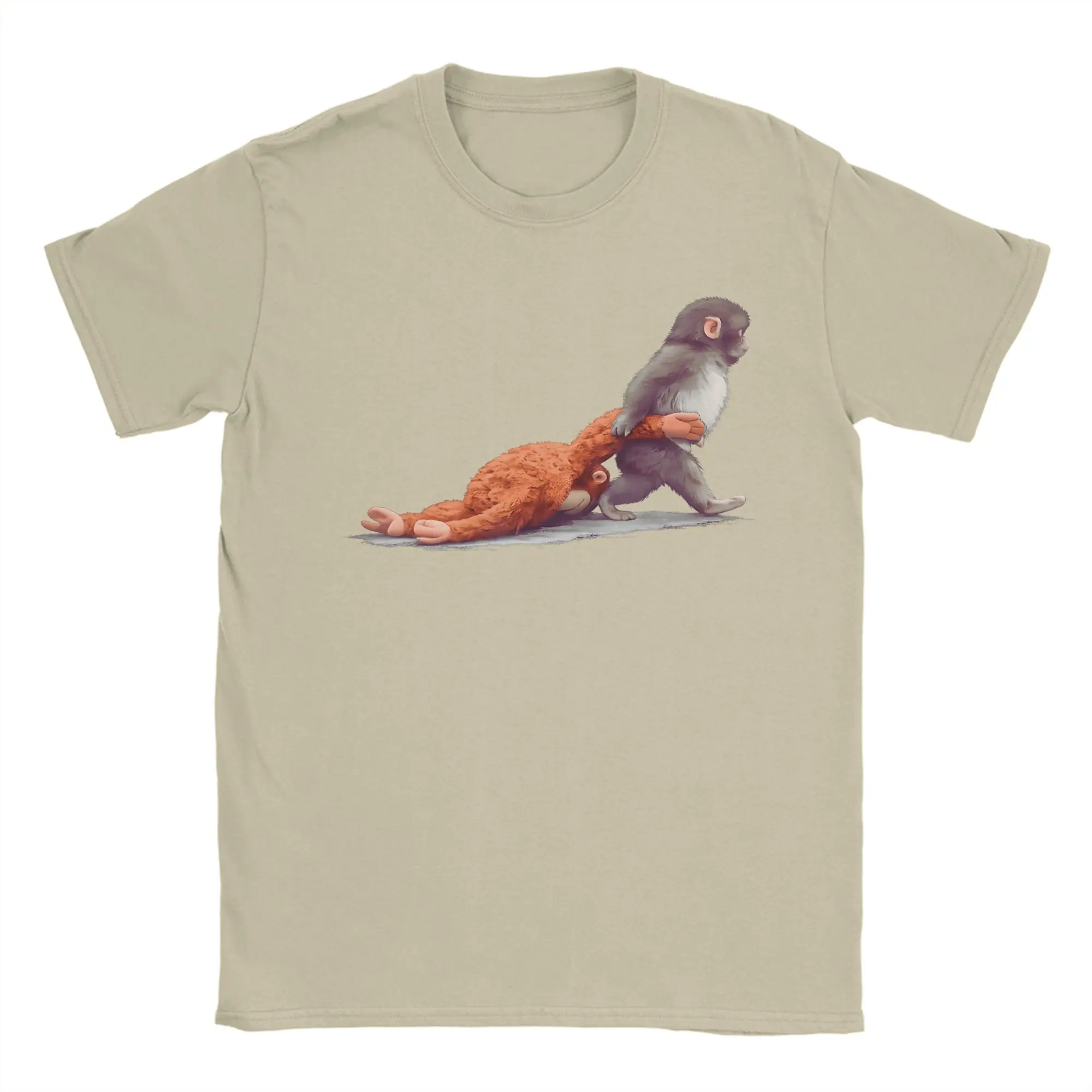 Monkey Punch Baby Graphic Little Punch T Shirt Beach  Pure Cotton T-Shirts For Mens Harajuku Short-Sleeve Funny Top Tees
