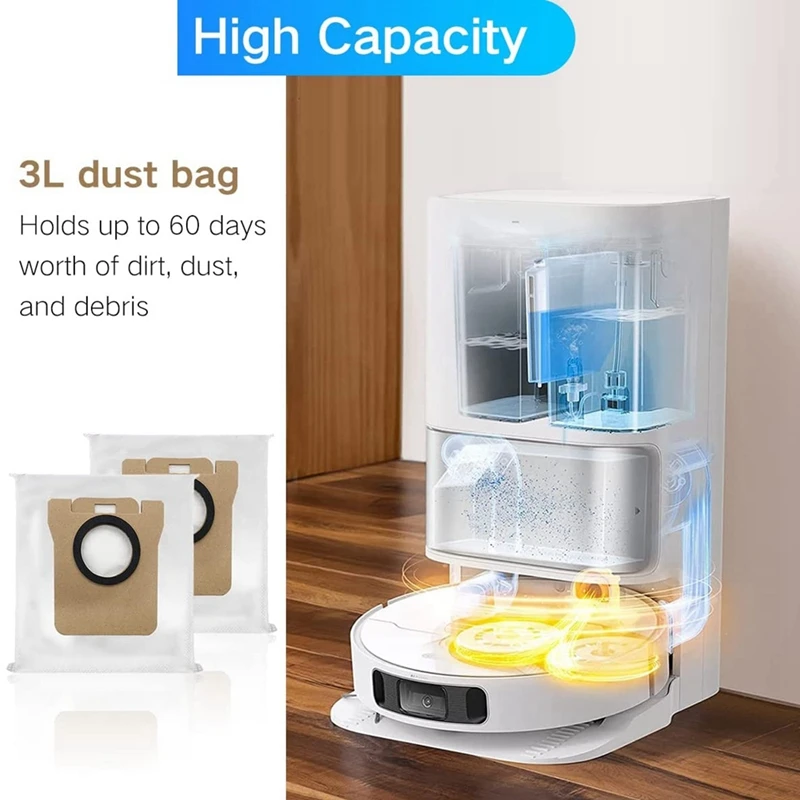 Accesorios de Robot aspirador, piezas de repuesto, bolsas de polvo para Xiaomi Dreame L10S Ultra, 9 piezas