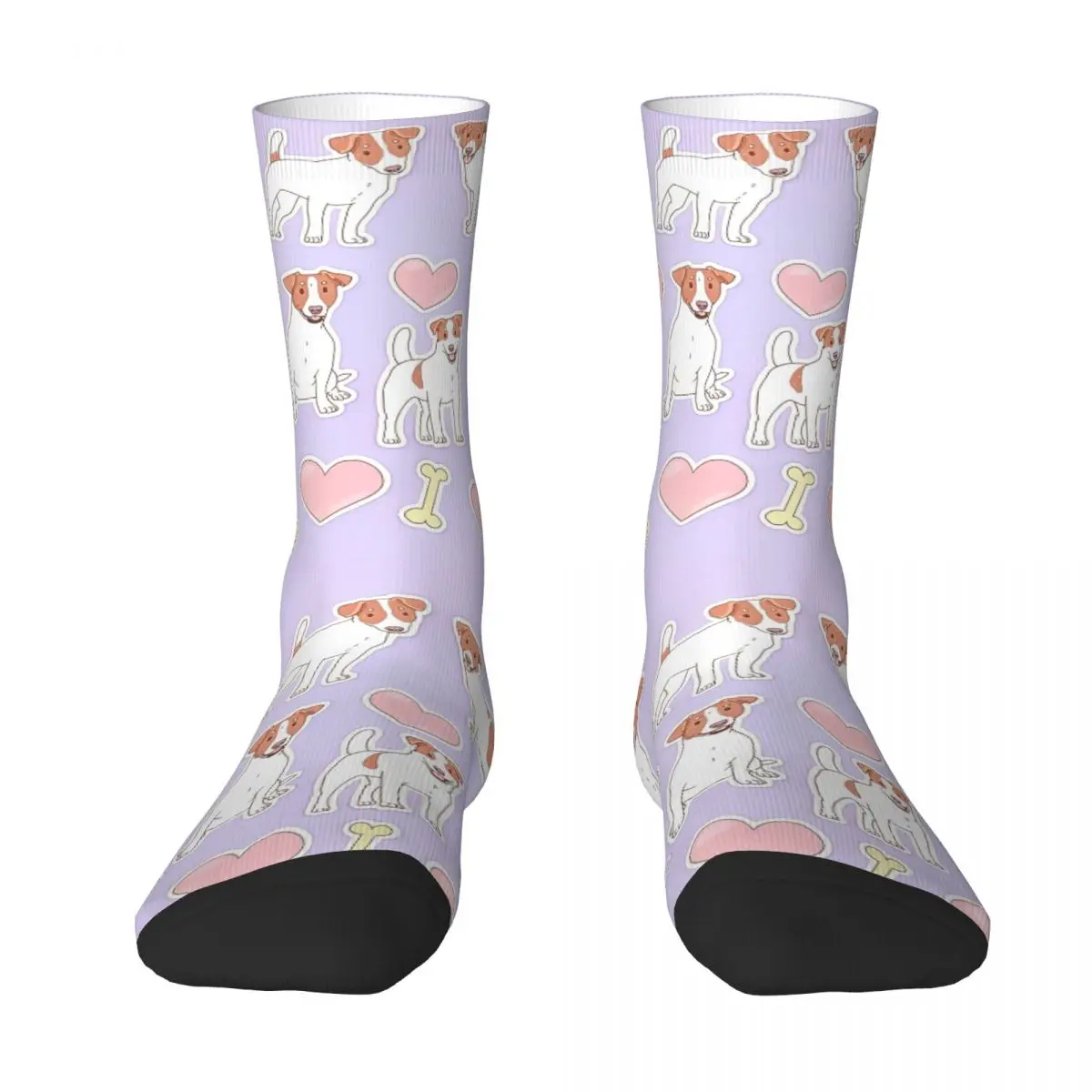 Jack Russell Terrier Dog Socks Autumn Stockings Kawaii Men's Warm Soft Socks Pattern Skateboard Anti Bacterial Socks