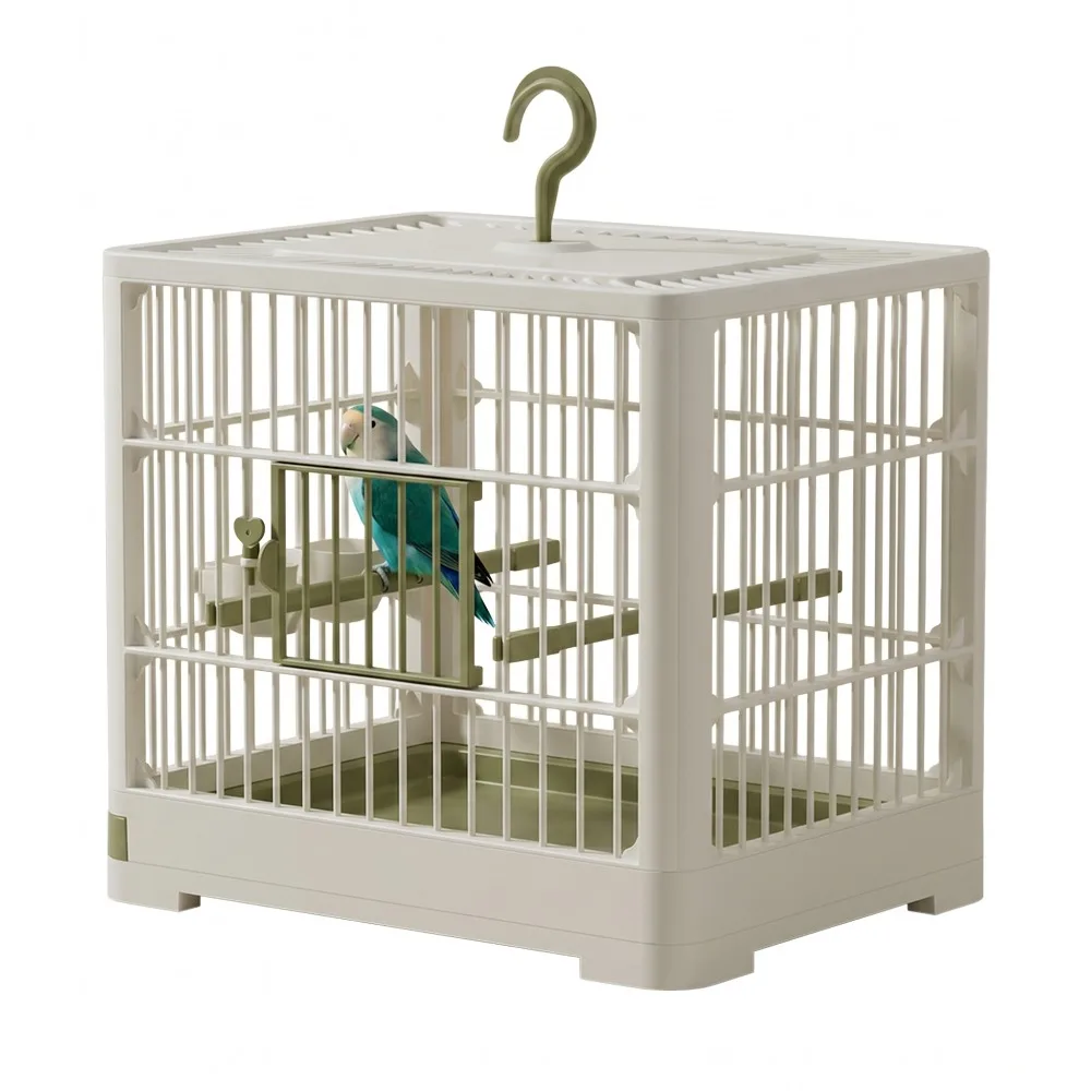 

1pcs Parrot Cage Small Portable Outdoor Cage for Home Use Small Bird Specific Large Space Breathable Viewing Portable Bird