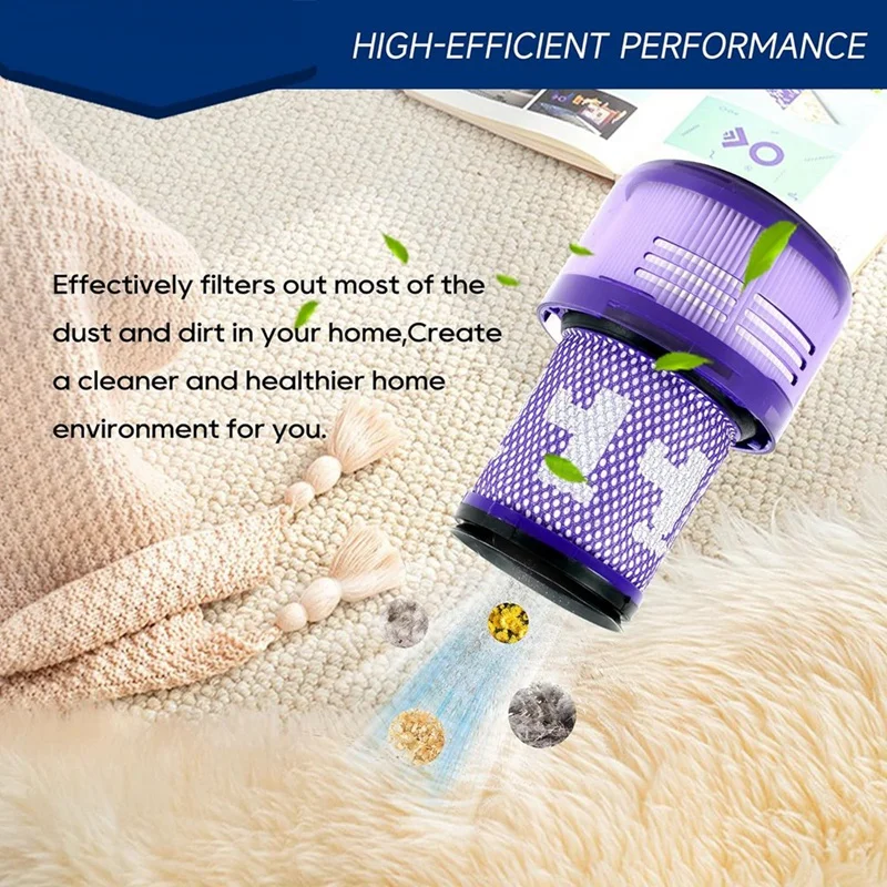 다이슨 V12 필터 액세서리 키트, 슬림 무선 진공 및 V12 슬림 진공 감지, 부품 번호 971517-01