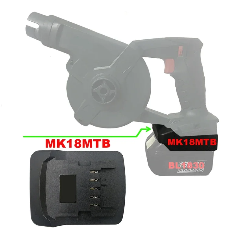 MK18MTB Power Tool Adapter for Makita 18V Li-Ion Batteries Convert To for Metabo 18V Lithium Battery for Metabo Power Tools Use