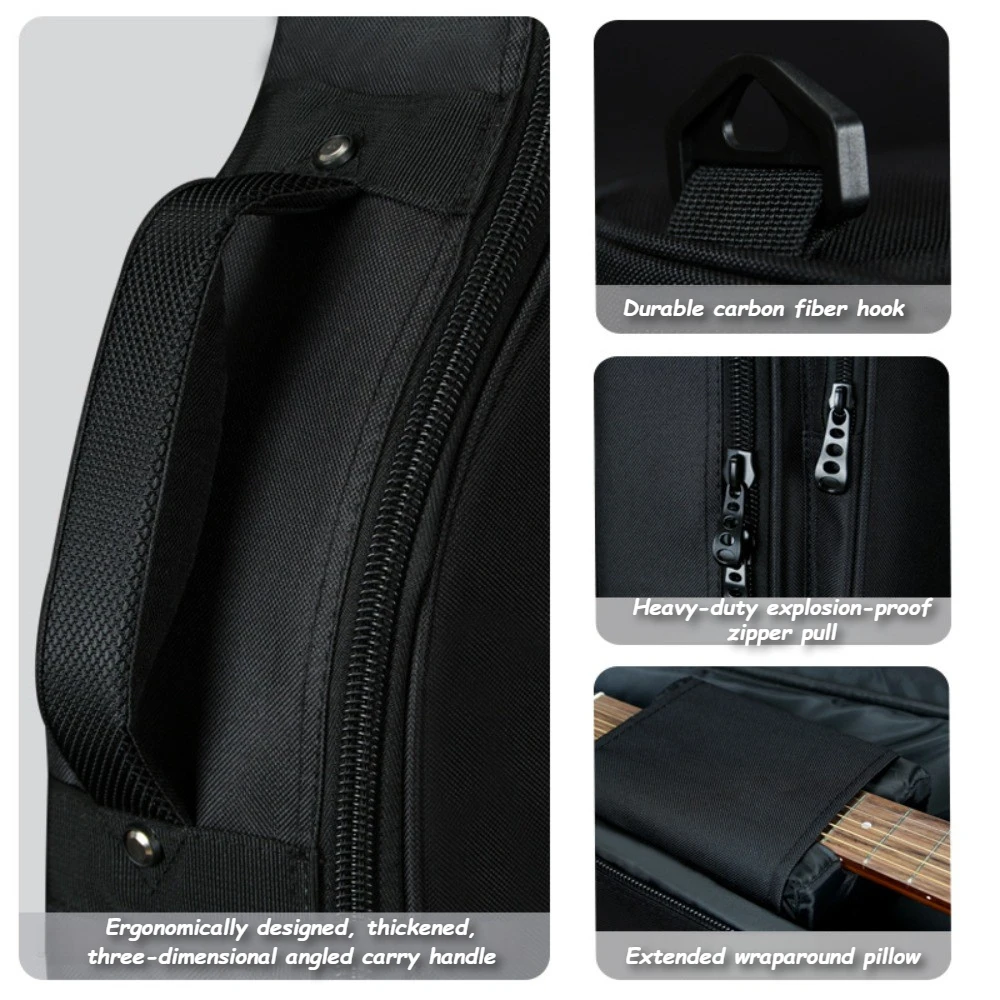 Oxford Guitar Backpack 36/38/39/40/41 Inches Waterproof Thickened and Wear-resistant Guitar Bag Musical Instruments Guitar Parts view 6