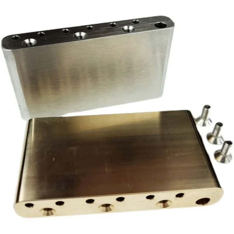 【Made in Japan】Full Brass Stainless Steel 40mm Electric Guitar Tremolo System Bridge Block for Mexico Fender ST and Squier CV