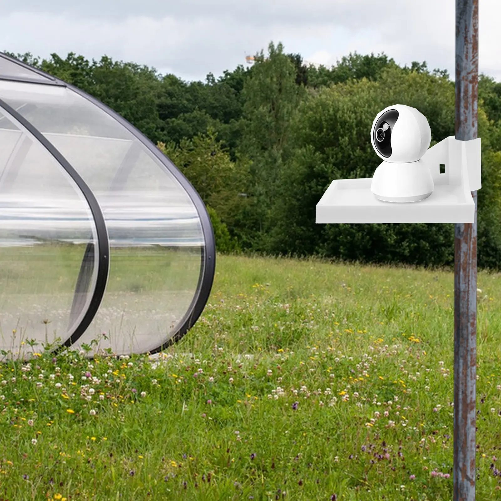 2Pcs Grow Tent Corner Shelf Plastic Stable Mounting Shelf for Hygrometer Camera Planting Tools Grow Tent Poles Holder