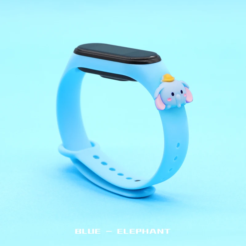 For Mi Band 7 Strap Silicone Doll Cartoon Flower For Mi Band 6 5 4 3 Replacement Watchband Bracelet Smart Sports Wrist