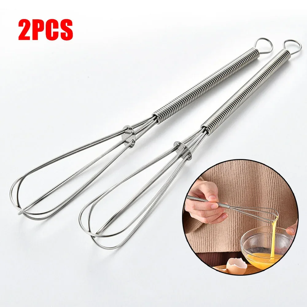 3PCS Mini สแตนเลสสตีลขนาดเล็กบอลลูนลวดชุดปัดแส้ผสมผัด Beat Whisks 180*25 มม.เครื่องมือไข่ครัว Gadget ไข่ Beater