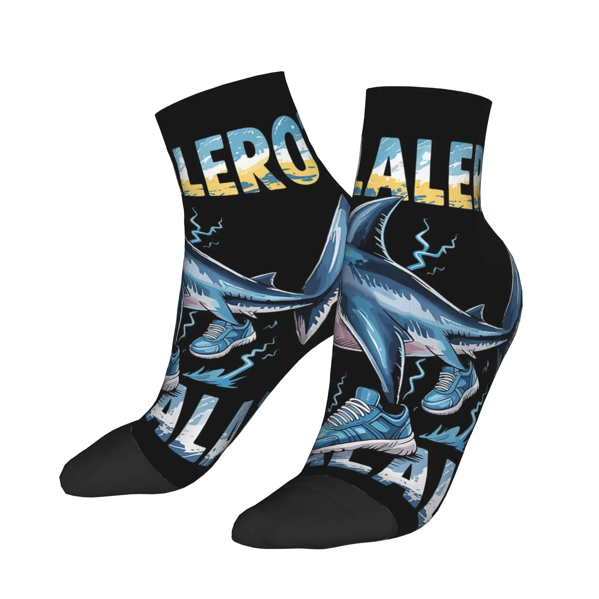 الكبار الرجال الجوارب غير رسمية Tralalero Tralala الإيطالية الدماغ Rot الإيطالية Brainrot ميمي عدم الانزلاق الراحة لينة جورب الصيف في الهواء الطلق جورب