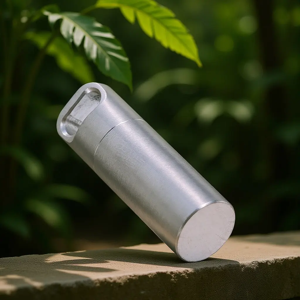 

Stainless Steel Mini Pill Bottle Waterproof Portable Keychain Pill Box Single Chamber Sealing Case for Travel Hiking Outdoor
