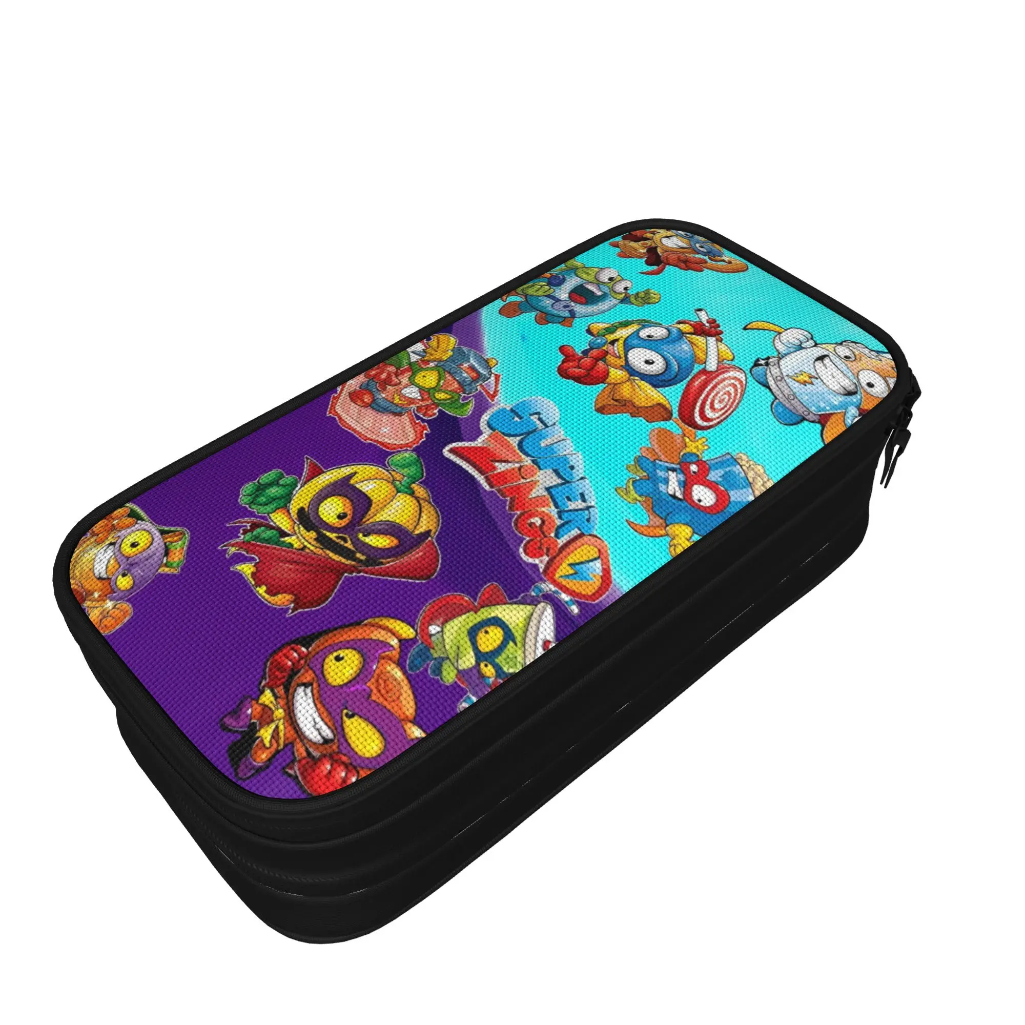 

Cute Super Zings Battle for the City Pencil Cases Pencil Pouch for Student Big Capacity Bag Office Zipper Stationery