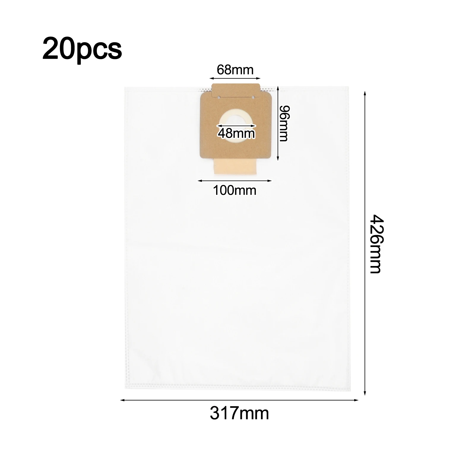 5 Layer Filtration Vacuum Bags Compatible Vacuum Bags Replacement Vacuum Bags for versatile Cleaning Use Advanced Filtration
