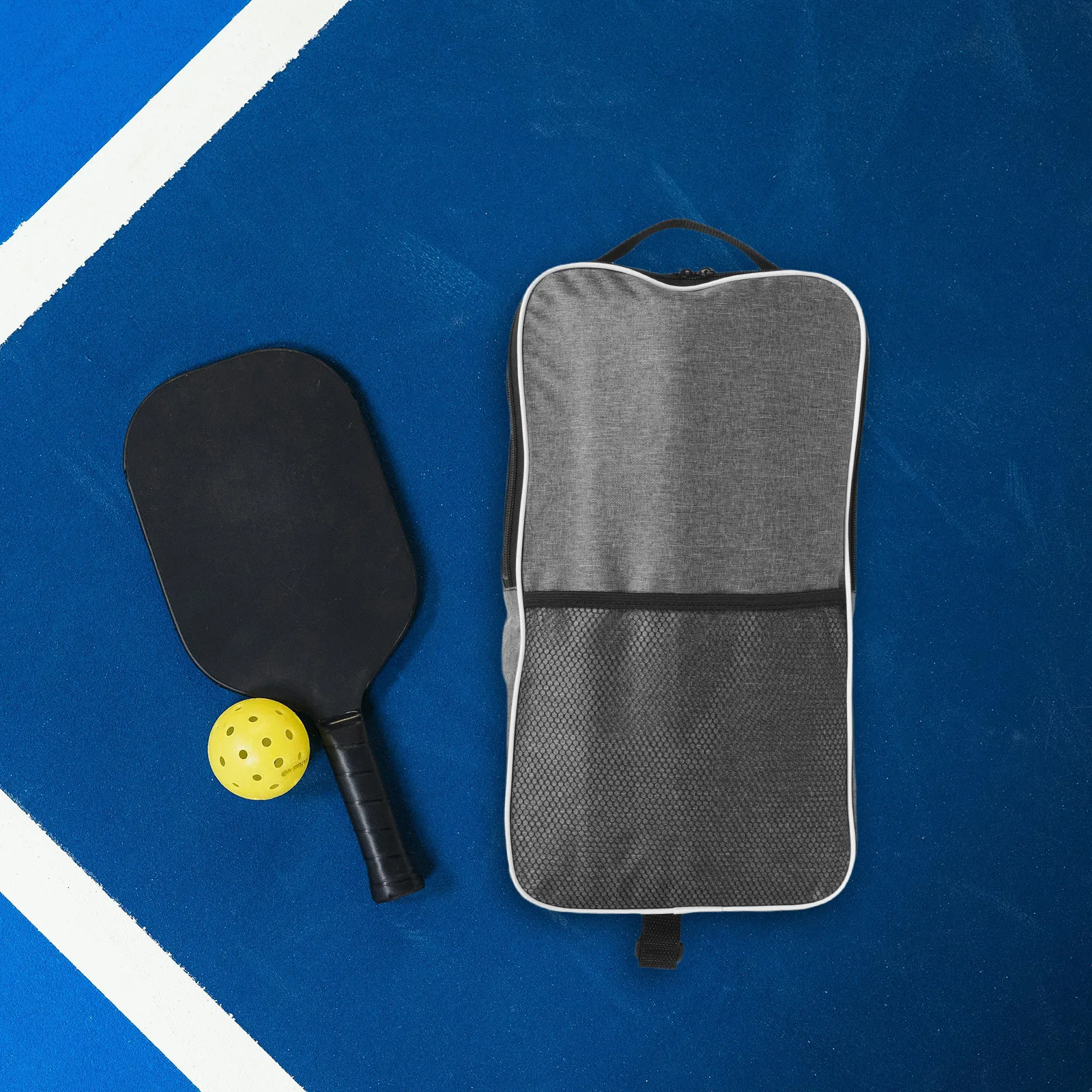 Pickleball Paddle Bag Large Capacity Portable Oxford Fabric Protective Case for Training Practice and Racket Storage