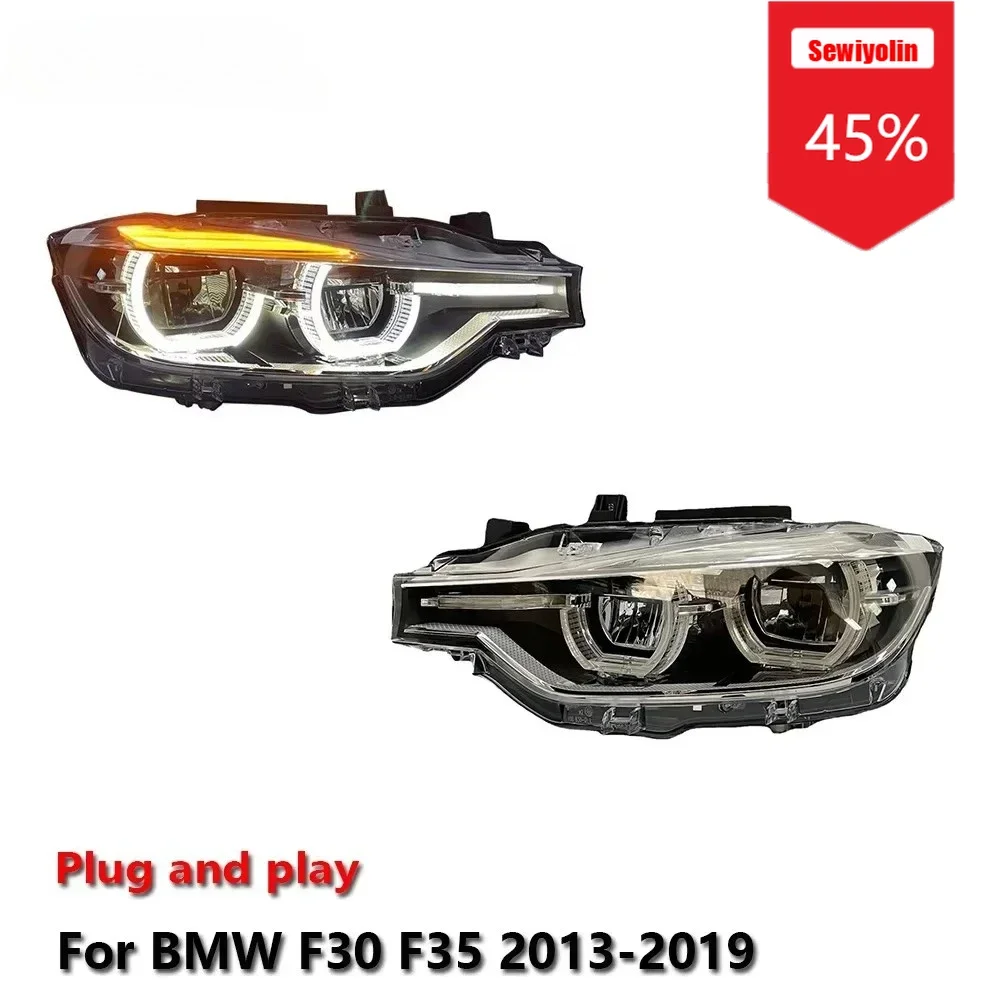 

Автомобильные светодиодные лампы Sewiyolin в сборе для BMW 3 серии F30 F35 2013-2019, автомобильные противотуманные фары DRL, стоп-сигналы поворота, вилка и