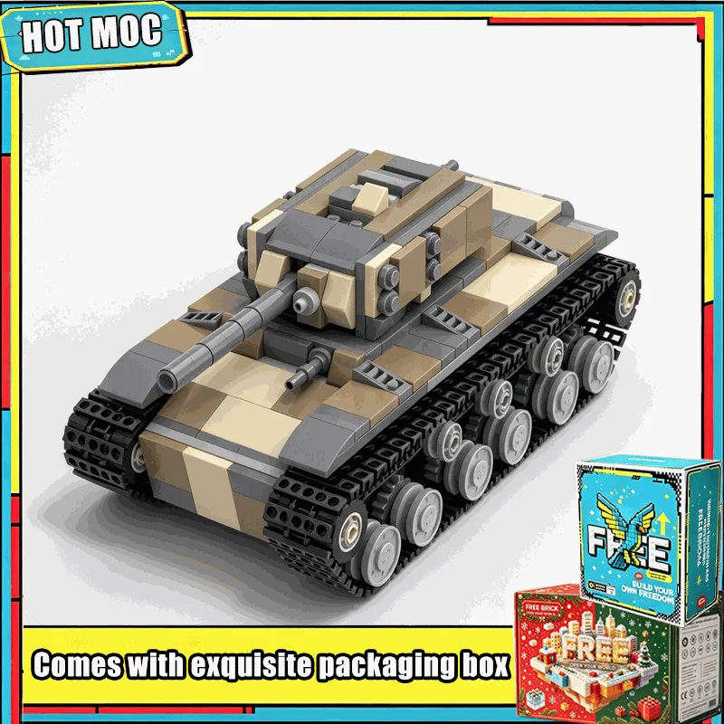 NEW 459PCS Classic Army Tank Armored Vehicle Model Custom Building Blocks DIY Assembly Land Battle Series Collection Toy Gifts