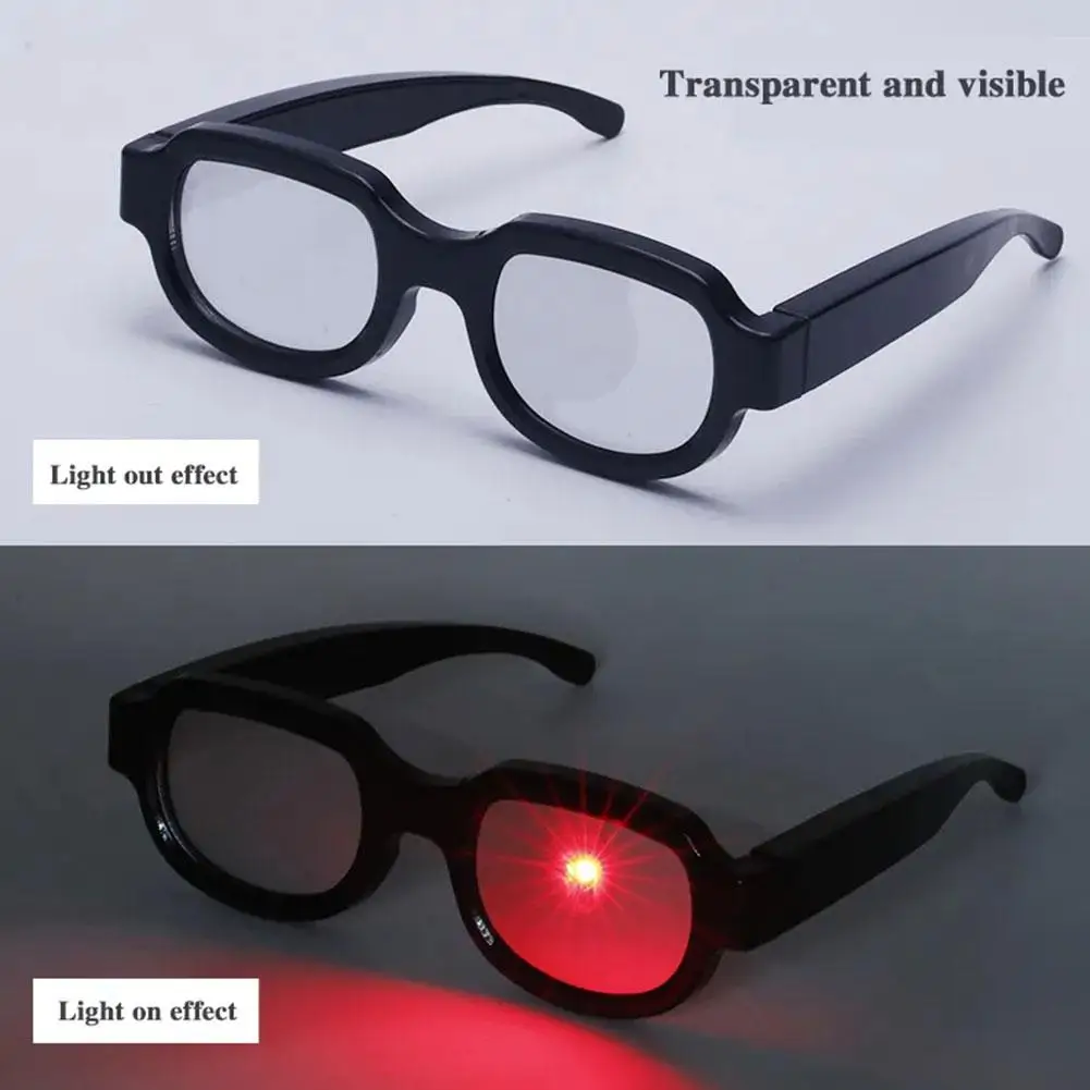 LED Luminous Glasses For Halloween Christmas Festive Personalized Funny Performance Glasses Eyewear Anime Cosplay Party Pro