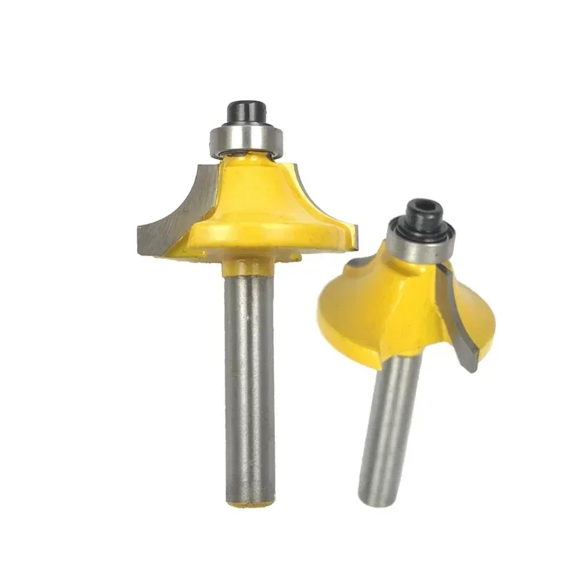 

1 шт., 1/4 дюйма, бисер с хвостовиком, карбид вольфрама, двойная кромка, фрезы для фрезы по дереву, деревообрабатывающие инструменты