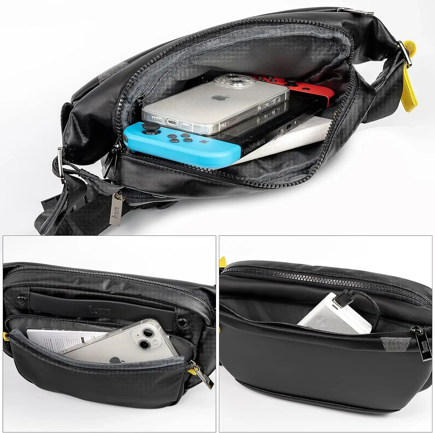 LED Programming Display Sling bag DIY Fashion Waterproof Backpack Shoulder Travel Bag Motorcycle Storage Cool Gift for Men Women