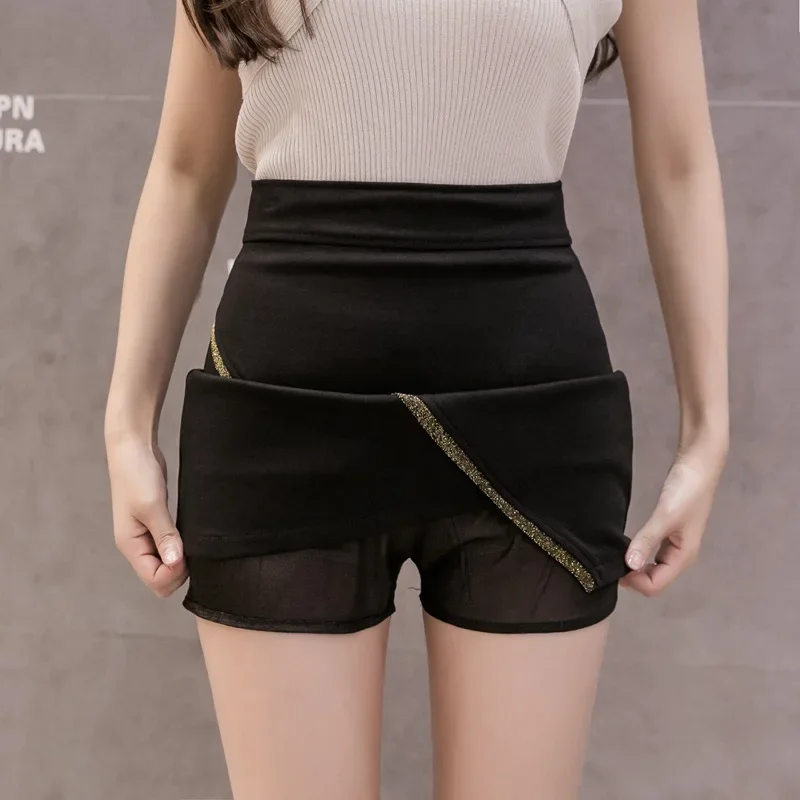 Faldas de verano para mujer, microminifalda corta de cintura alta a la moda, color negro, ropa coreana, falda de tubo Sexy ajustada para oficina XXL 2024