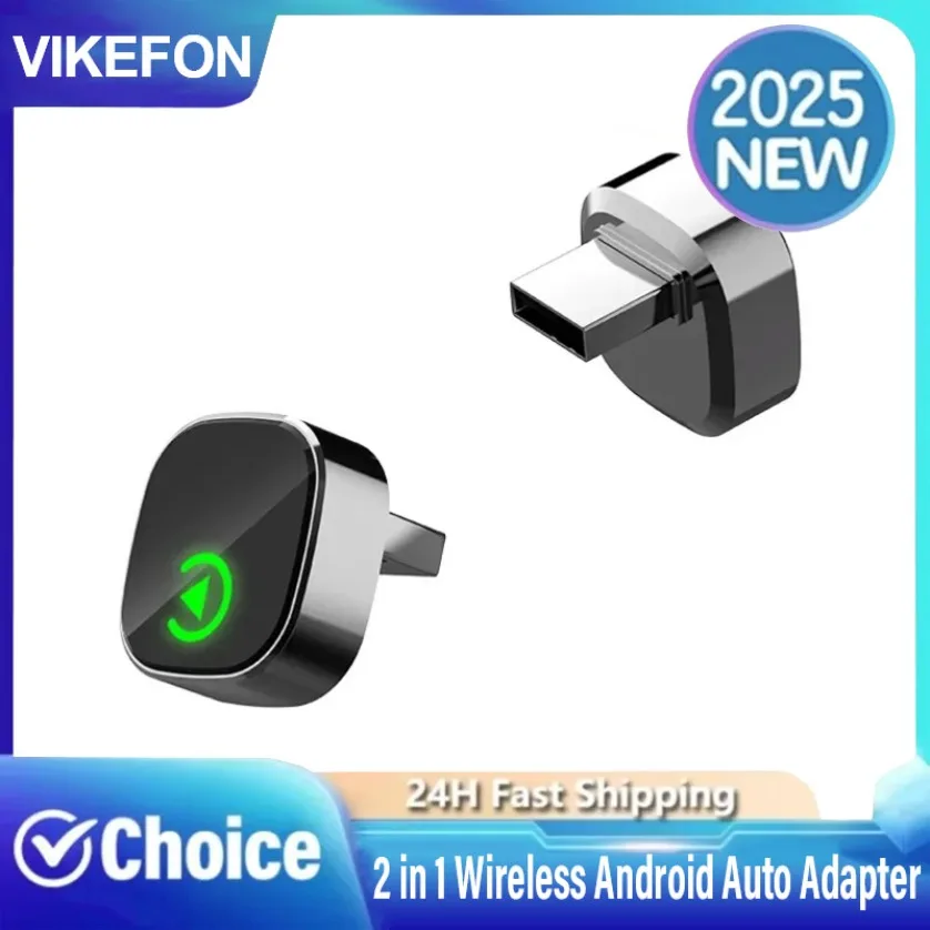 دونجل CarPlay اللاسلكي محول تلقائي Android 2in1 أنظمة السيارة الذكية AI صندوق ذكي للسيارة مع CarPlay السلكي #1