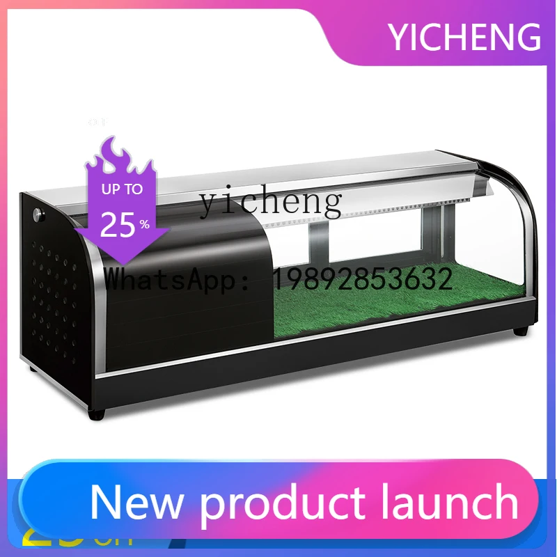 

x1countertop sushi refrigerated display cabinet sashimi fresh fruit dessert cabinet luxury home decor nordic