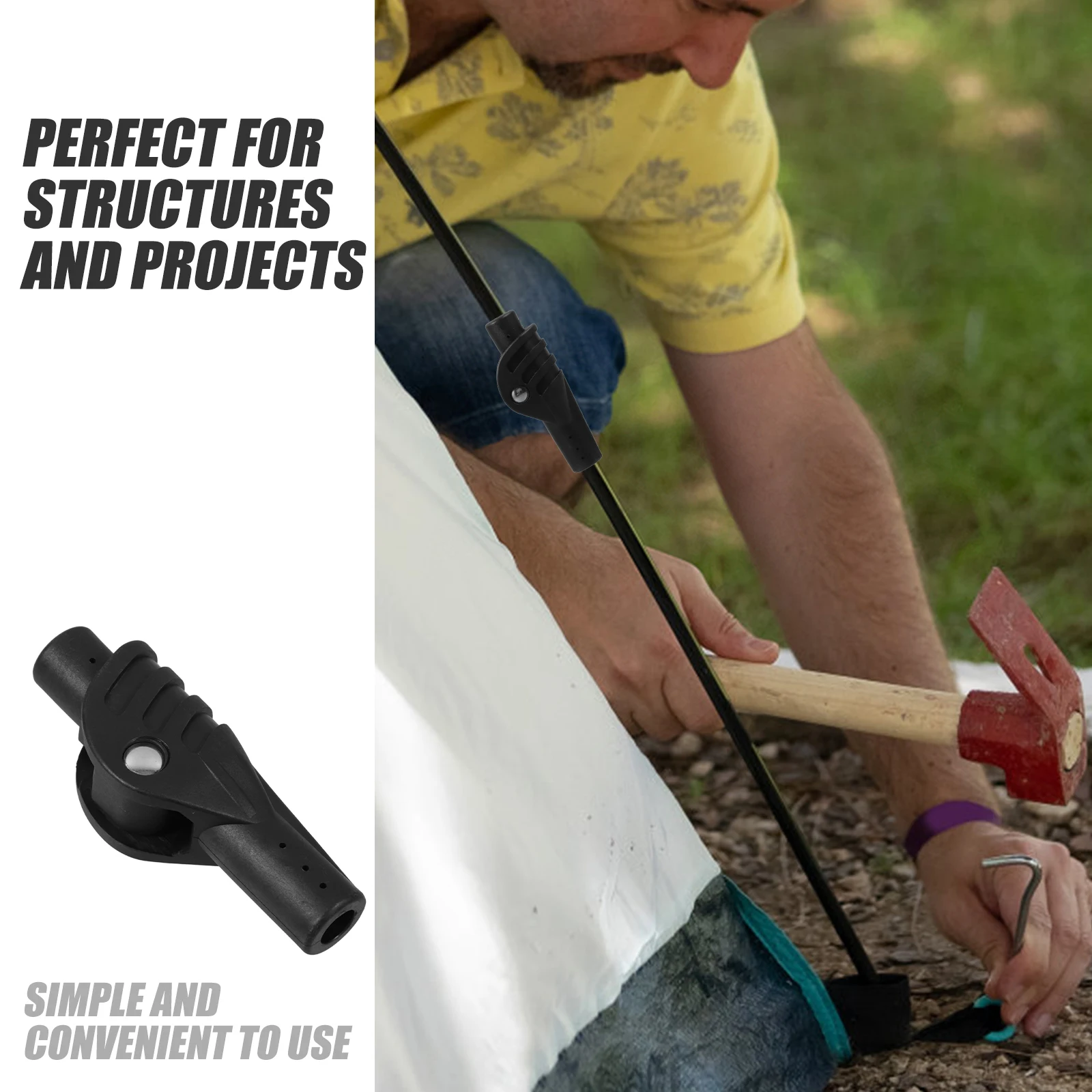 

Tent Rod Connectors 11mm Foldable Tent Diy Repair Kit Joint Replacement Parts Camping Supplies Repair Kit