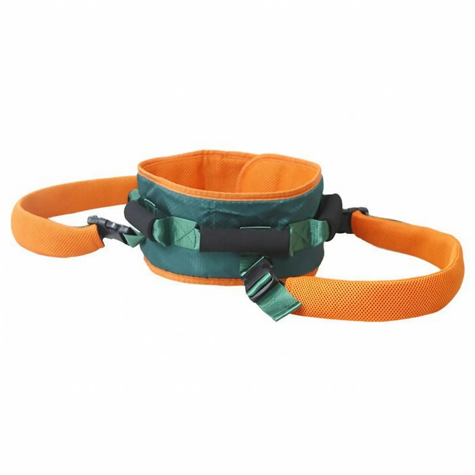 Adjustable Gait Transfer Belt Padded Waist Section, Multiple Hand-Grip Loops, for Rehabilitation