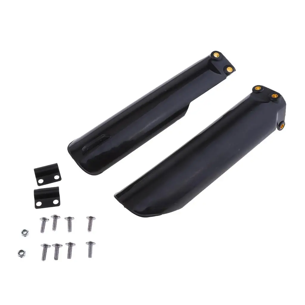 Front Fork Shock Absorber Guard Boots Universal for 250cc Dirt Bike Black