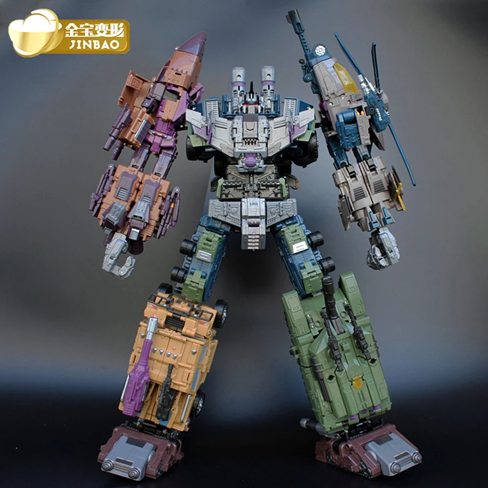 

JinBao 43CM Bruticus Transformation Cool Anime 5 in 1 Action Figure Robot Car Military Tank Model Toys Gifts Onslaugh Oversized