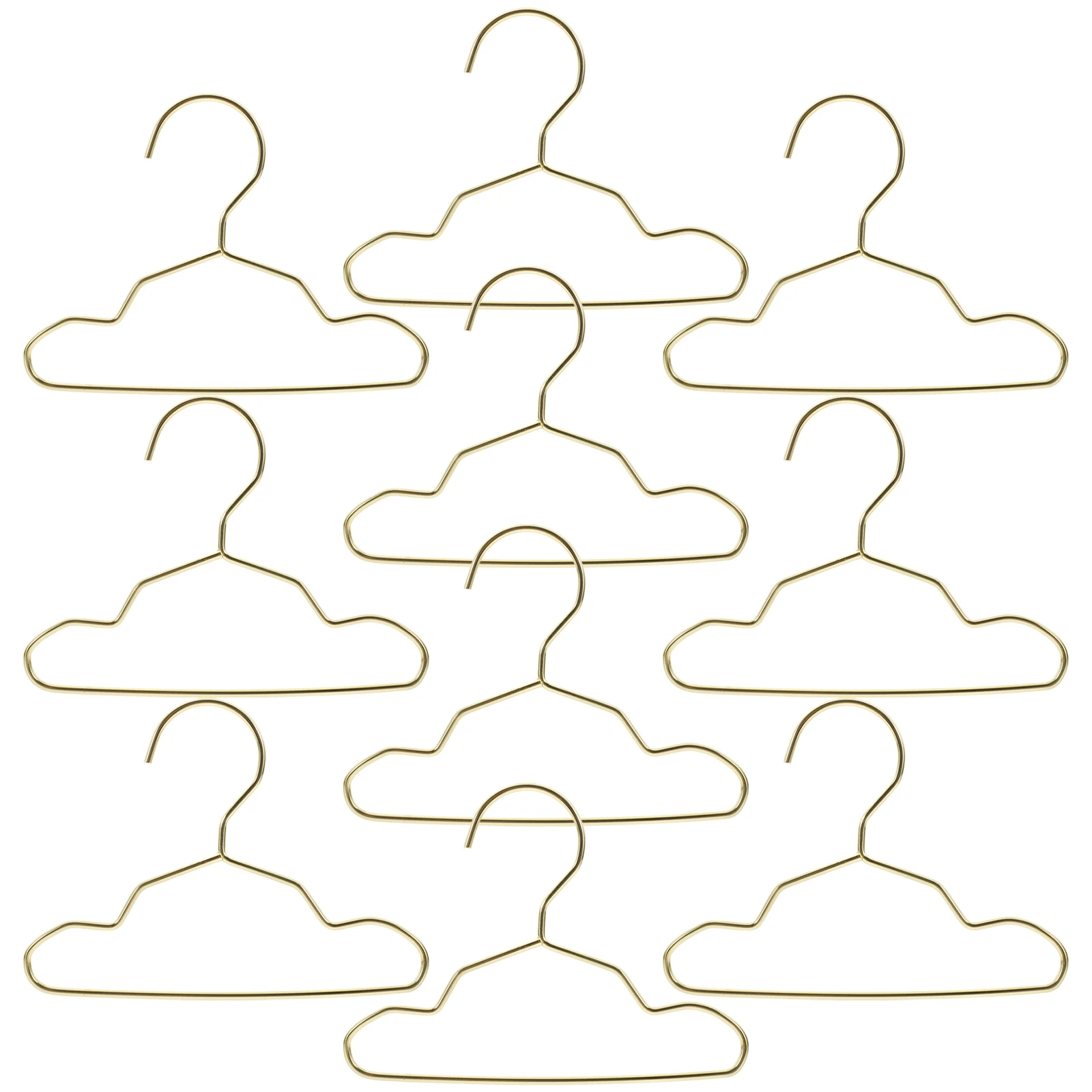 

10 Pcs Pet Hanger Metal Dog Clothes Hangers Lightweight Portable Durable Firm Anti Slip Windproof Storage Daily Use Pet Supplies