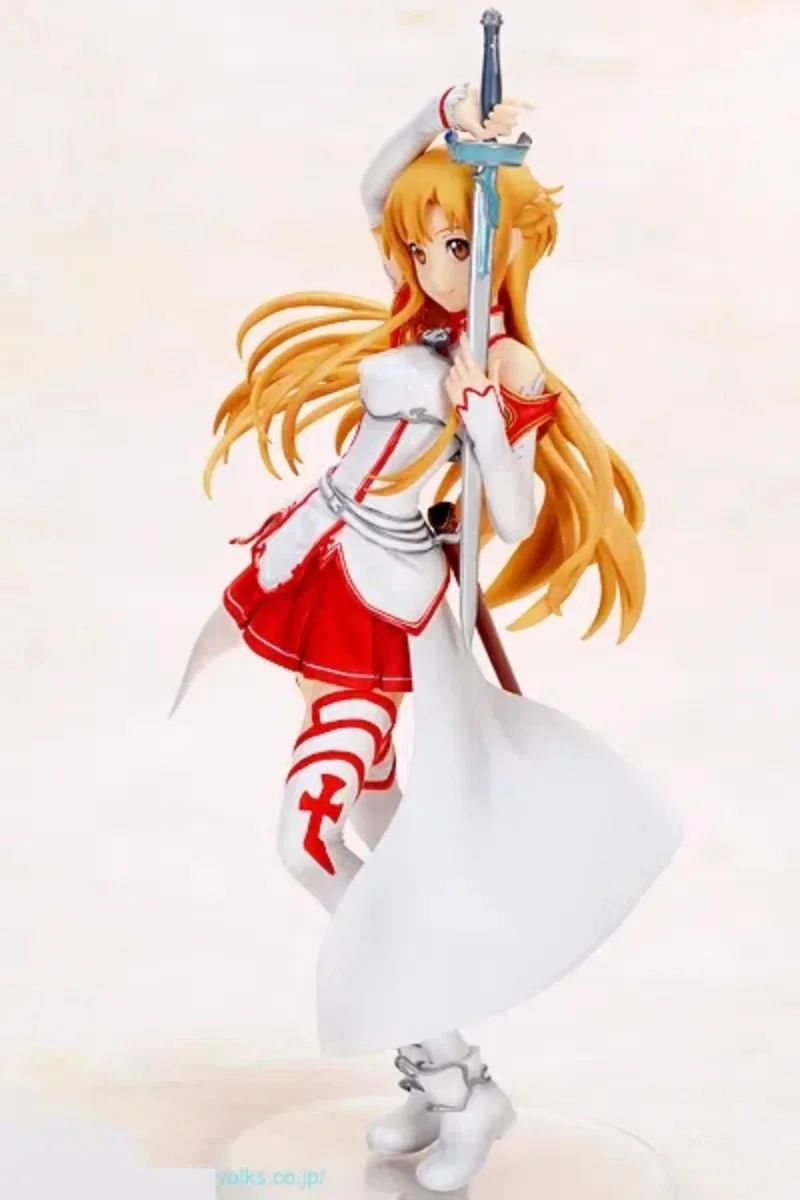 Anime Sword Art Online Yuuki Asuna Figures kawaii resin GK DIY manual White assembly Model Statue Toys doll  Collection Gifts