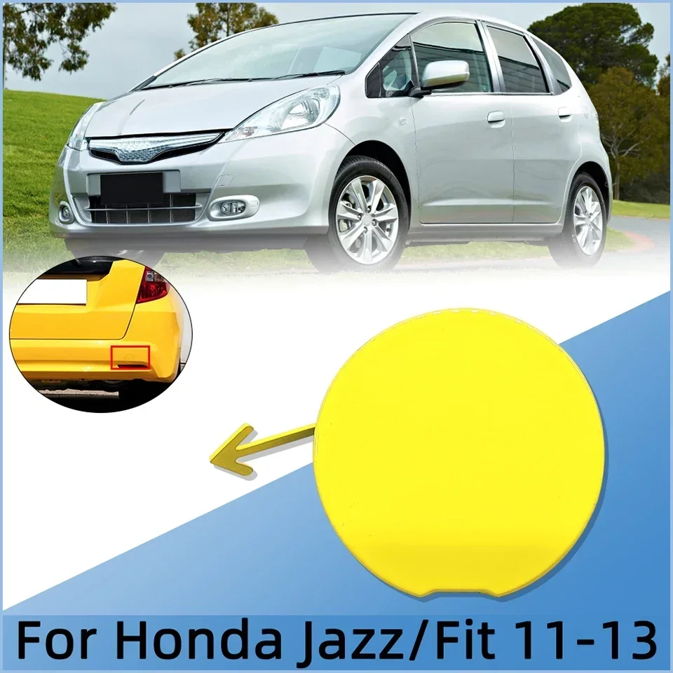 

Rear Bumper Towing Hook Hauling Eye Cover Cap For Honda Jazz/ Fit GE GE6 GE8 2011 2012 2013 71504-TF0-900 Trailer Lid Garnish