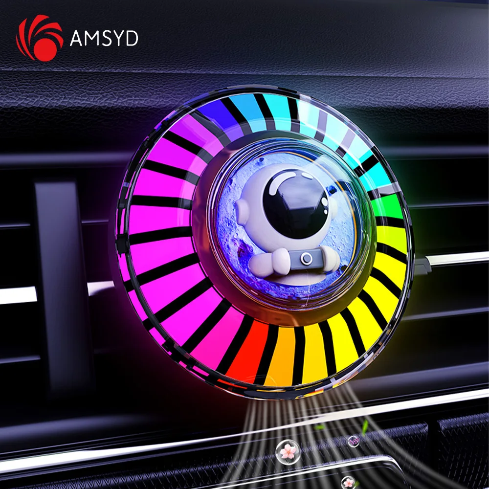 

Astronaut Car Air Outlet Aromatherapy Creative RGB Space Cabin Interior Decoration Car Perfume Atmosphere Breathing Light