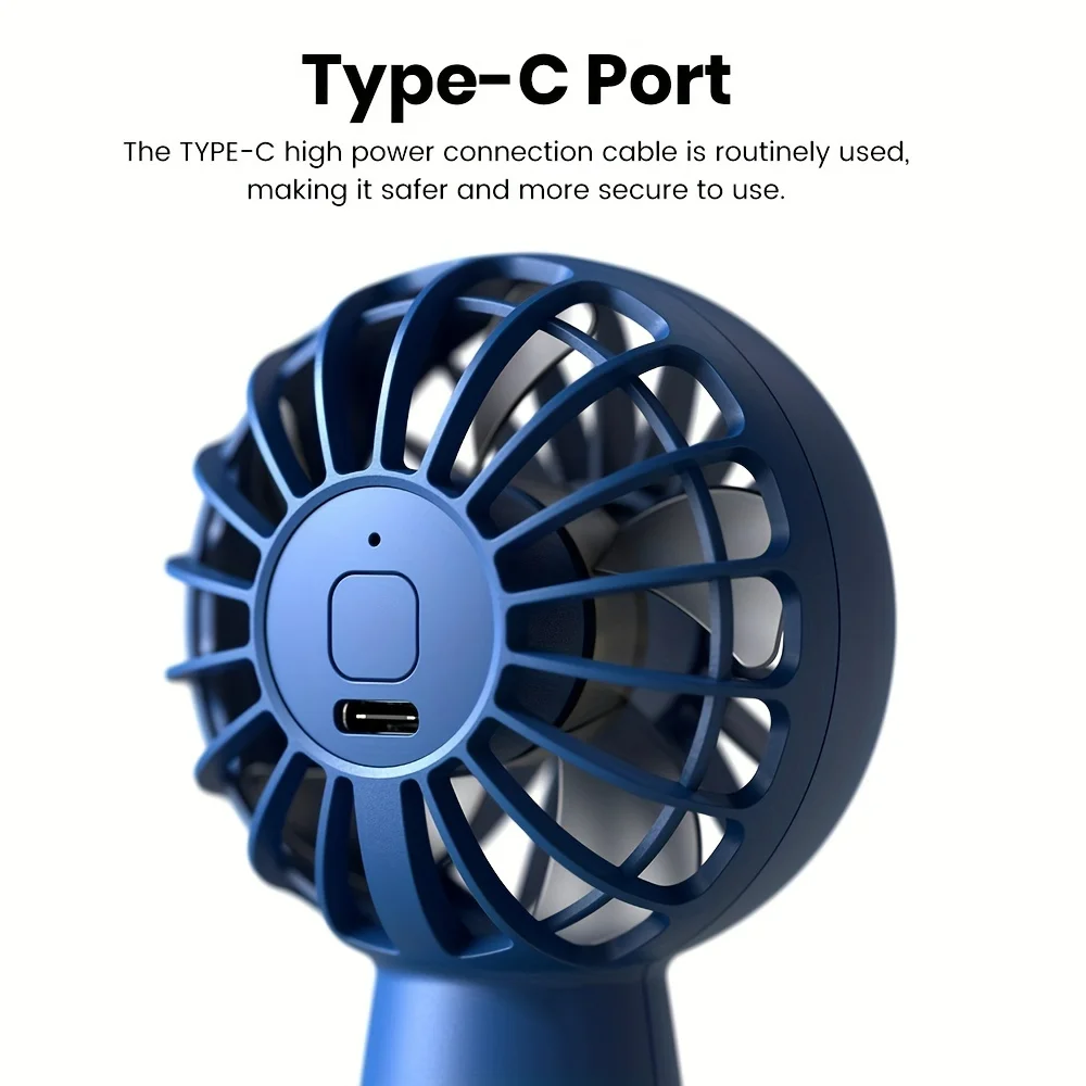 For  Mini Handheld Fan, 2023 Upgrade [3-12 Working Hours] USB C Rechargeable Portable Hand Fan, Battery Operated Fan For Travel,