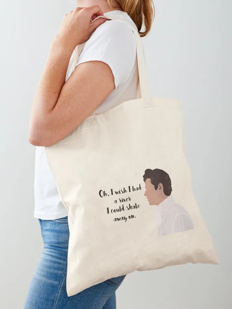 I Wish I had a River Tote Bag Beach bag personalized tote Custom bag tote women