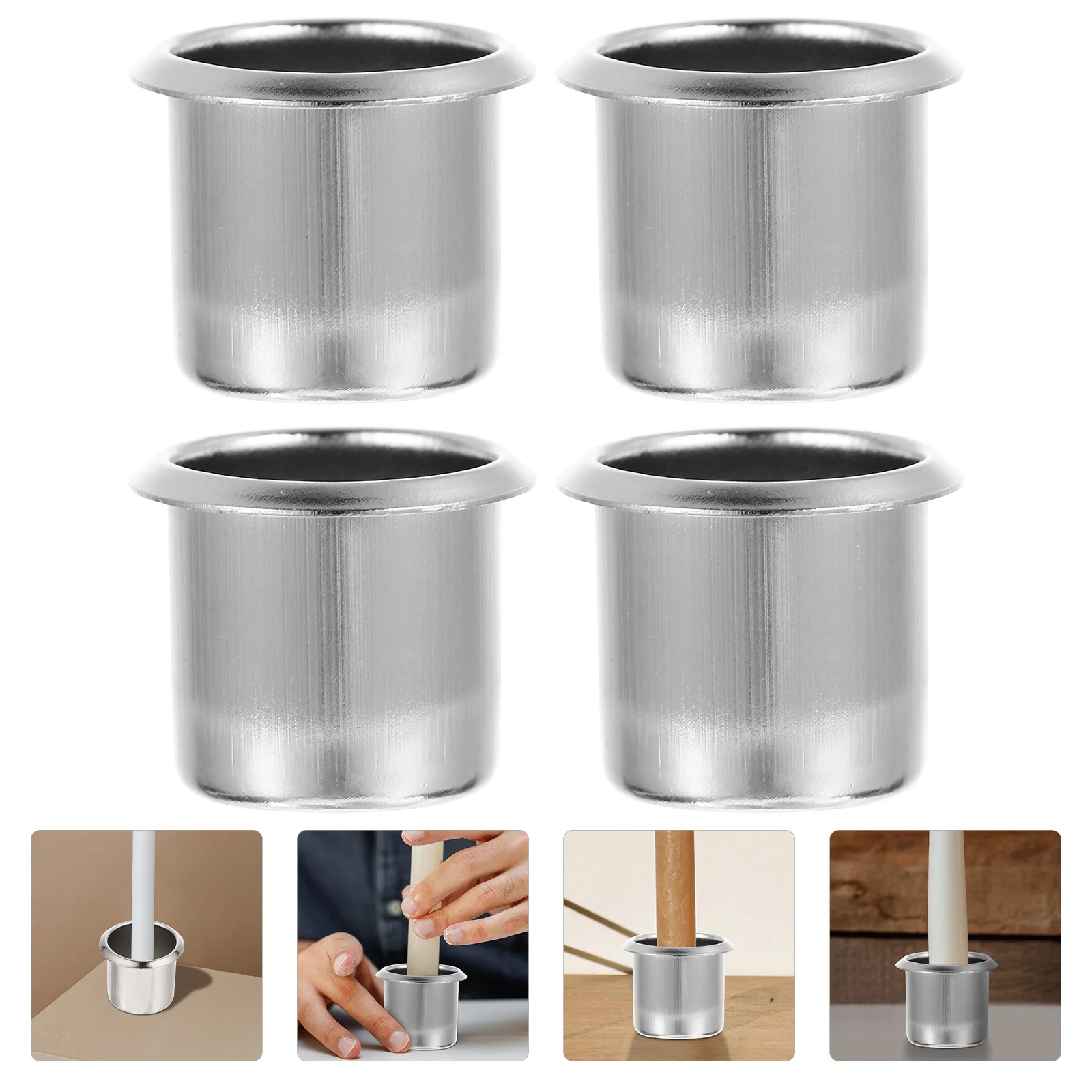 4Pcs Metal Cups Iro…