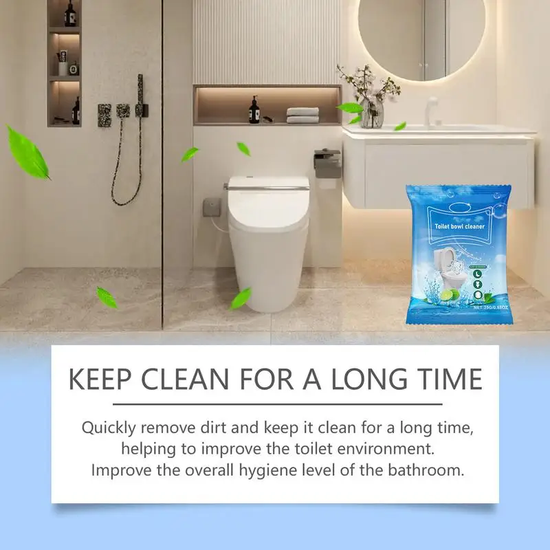 Toilet Cleaner Powder Automatic Toilet Bowl Cleaner Gentle Formula Cleaning Supplies Strong Deep Decontamination