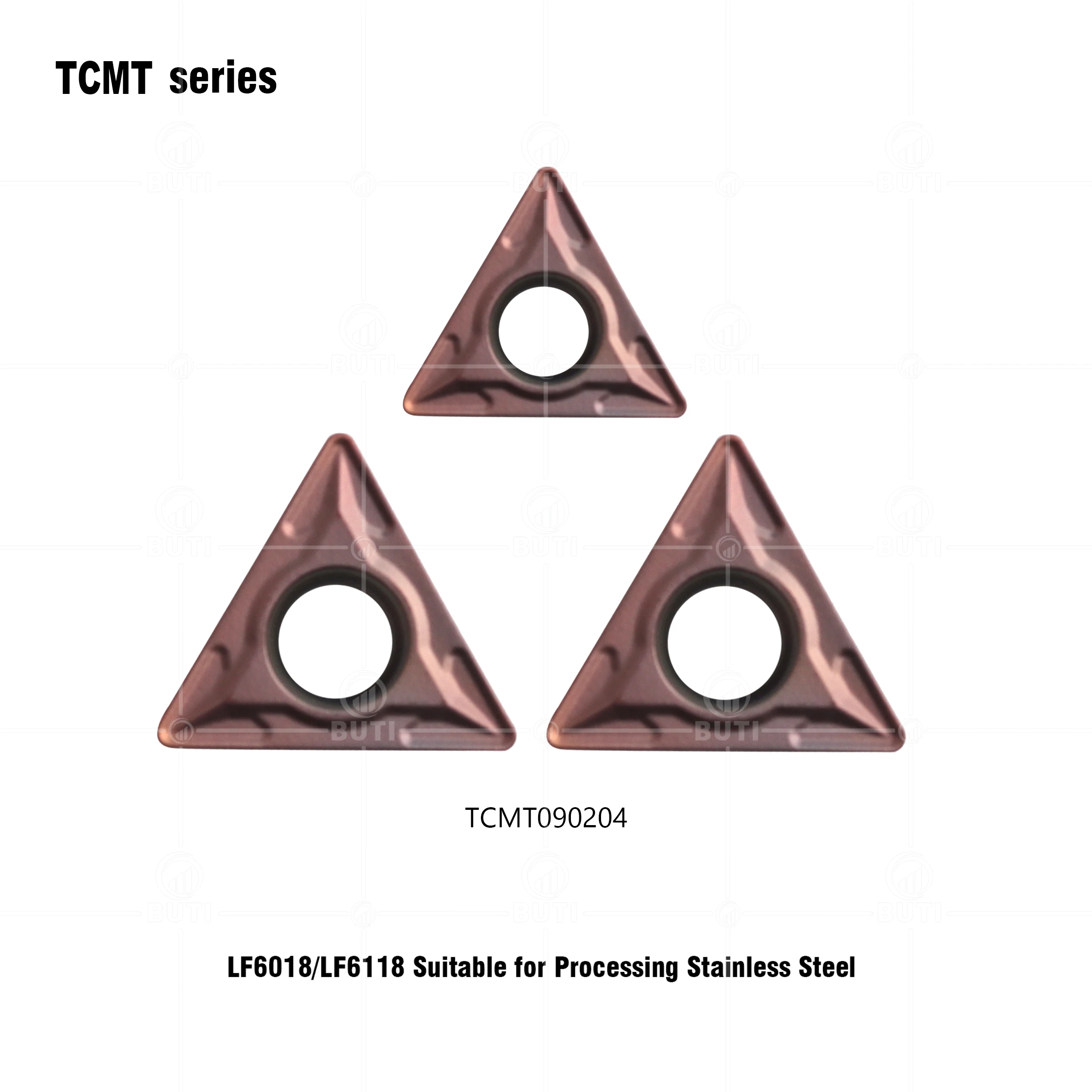 DESKAR 100% Original TCMT090204 LF6118 CNC Lathe High Quality Inner Hole Triangular Turning Blade For Stainless Steel Processing