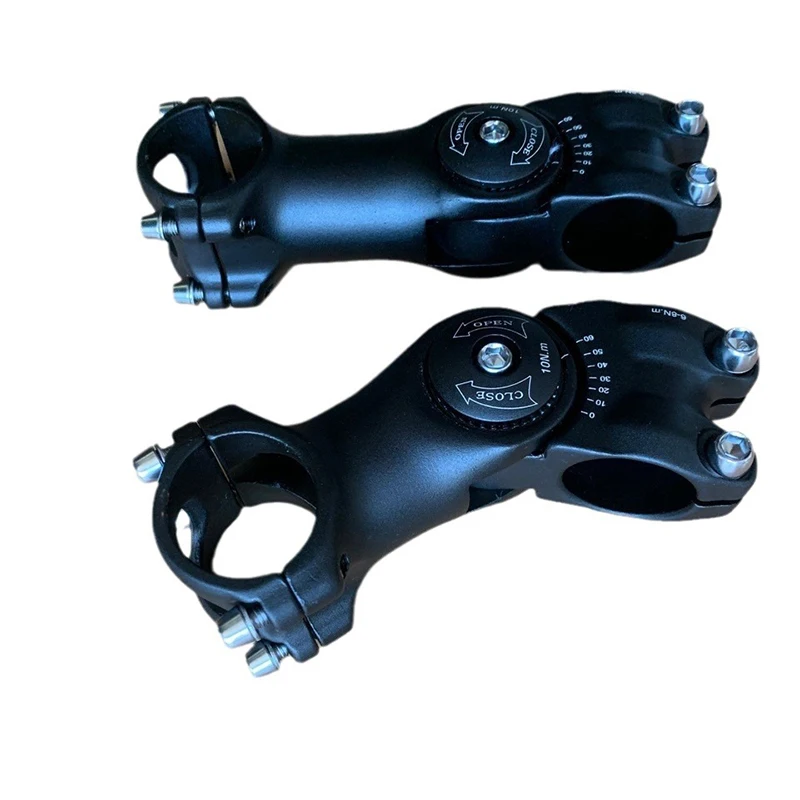 

Universal Aluminum Alloy Adjustable Bike Stem 90/105mm X 31.8mm X 28.6mm Lightweight MTB Handlebar Riser for Mountain Bike