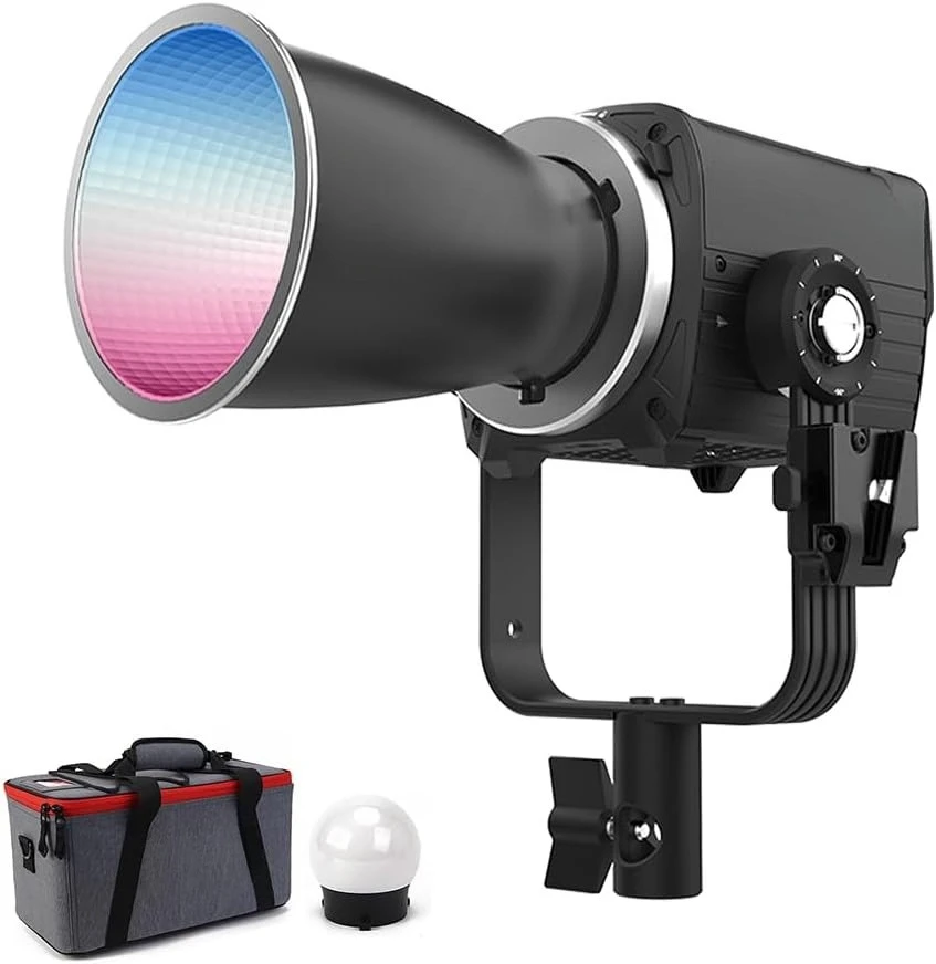 مصباح فيديو LED Storm 80c RGB - تركيبات مصدر نقطة الألوان الكاملة 80 وات، 20,185 Lux @1m، 1800K-20,000K، خلط الصمام الثنائي المتقدم، جديد #2
