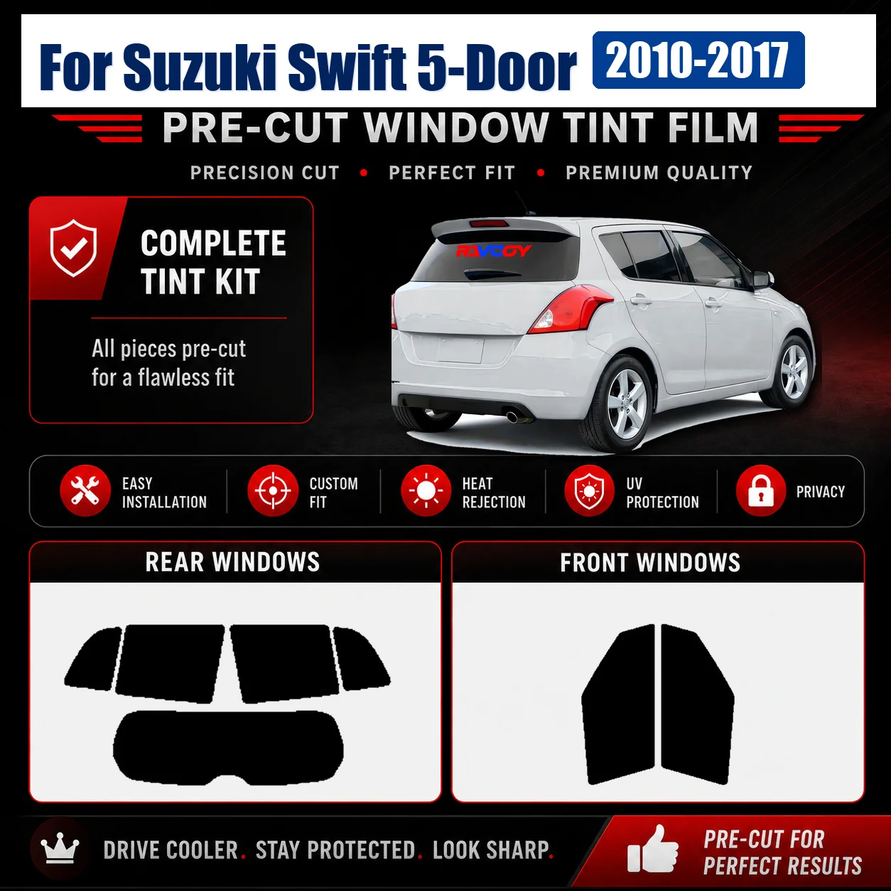 for-suzuki-swift-5-door-2010-2017-sun-shade-film-custom-fit-front-window-rear-window-removable-reusable-film