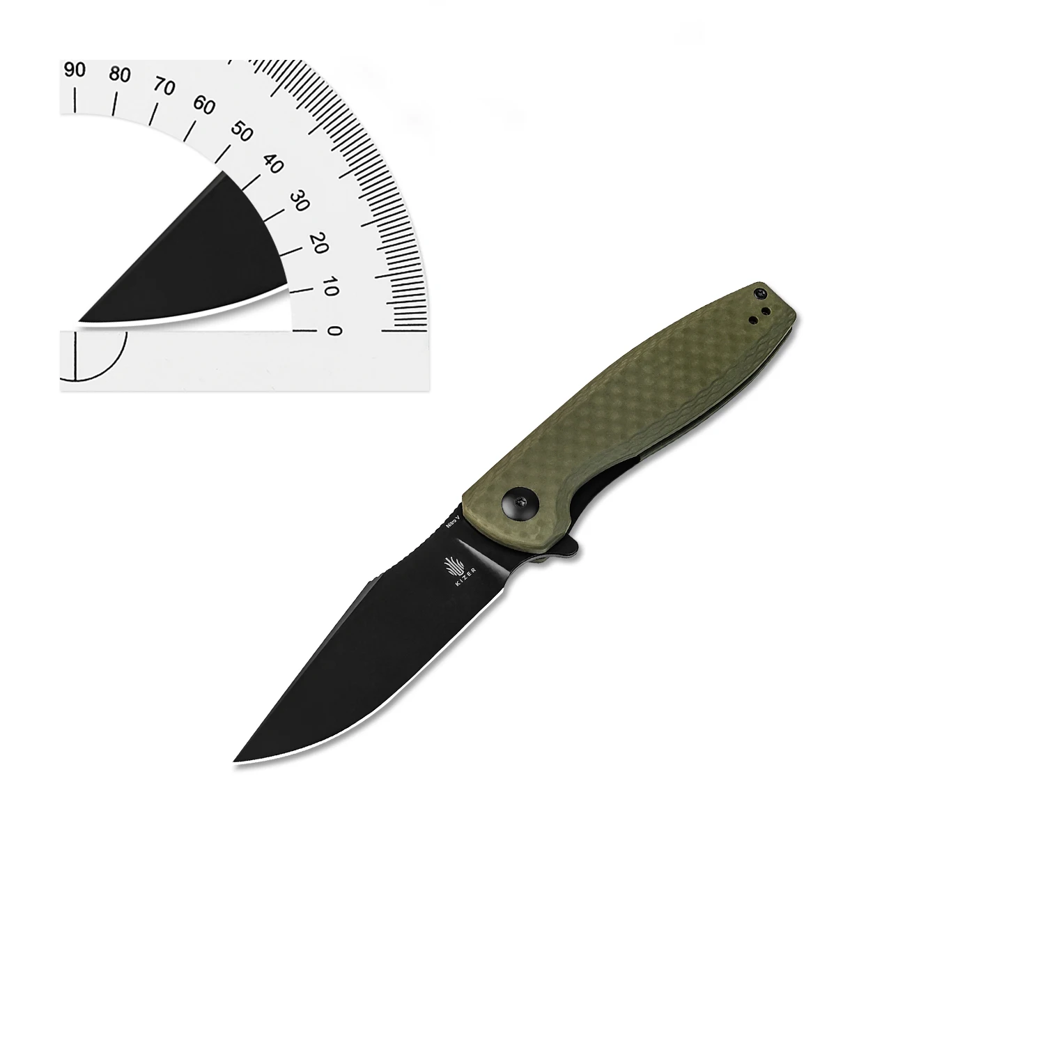 Kizer Pocket Knife Crocodile V4716M1 G10 Handle With NitroV Blade Outdoor Camping EDC Tools Knife